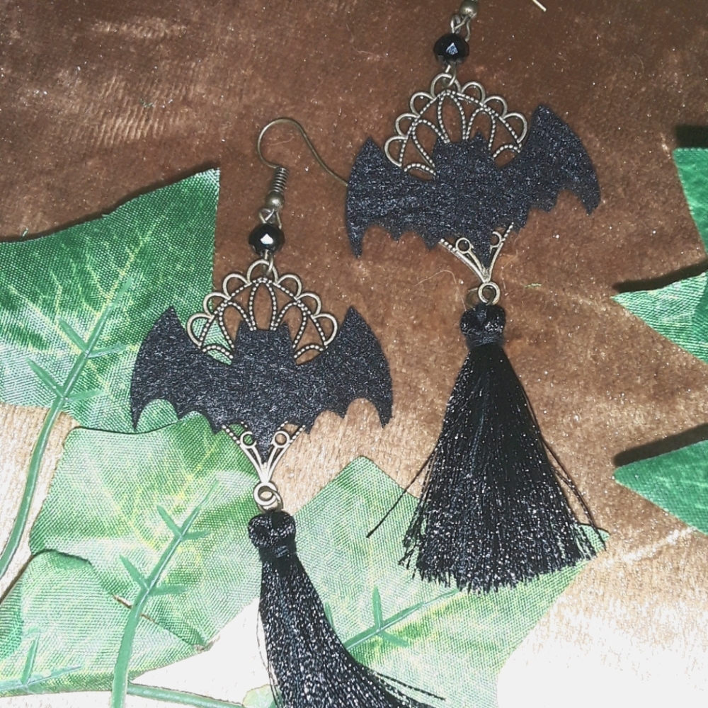 Bat earrings